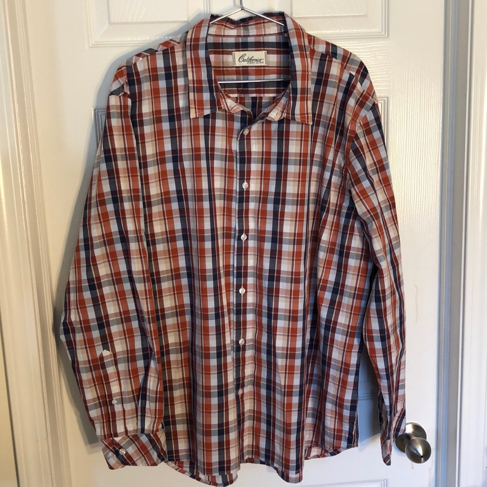 California Shirt Co. Plaid Shirt